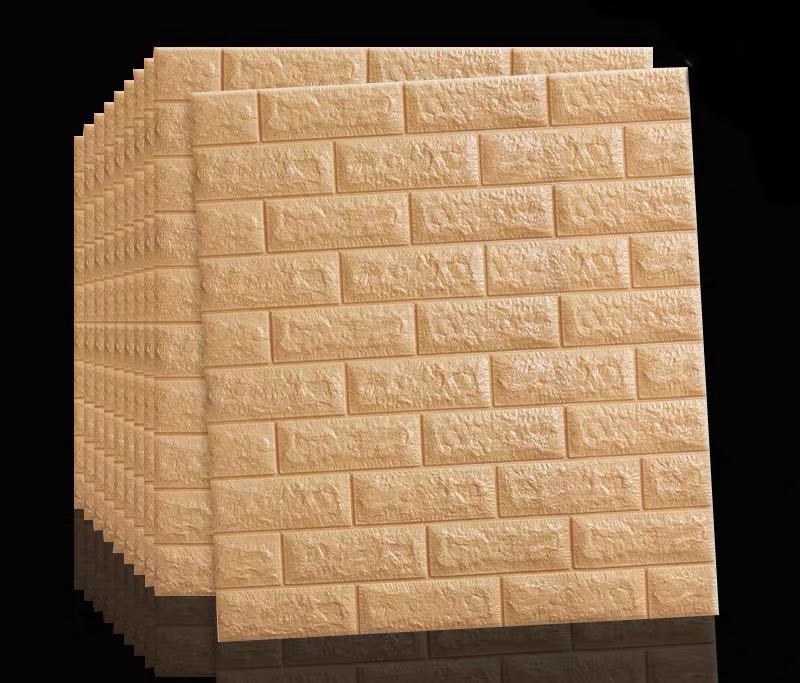 SALE／94%OFF】 50枚 70cm×70cm 背景壁 3D立体レンガ模様壁紙