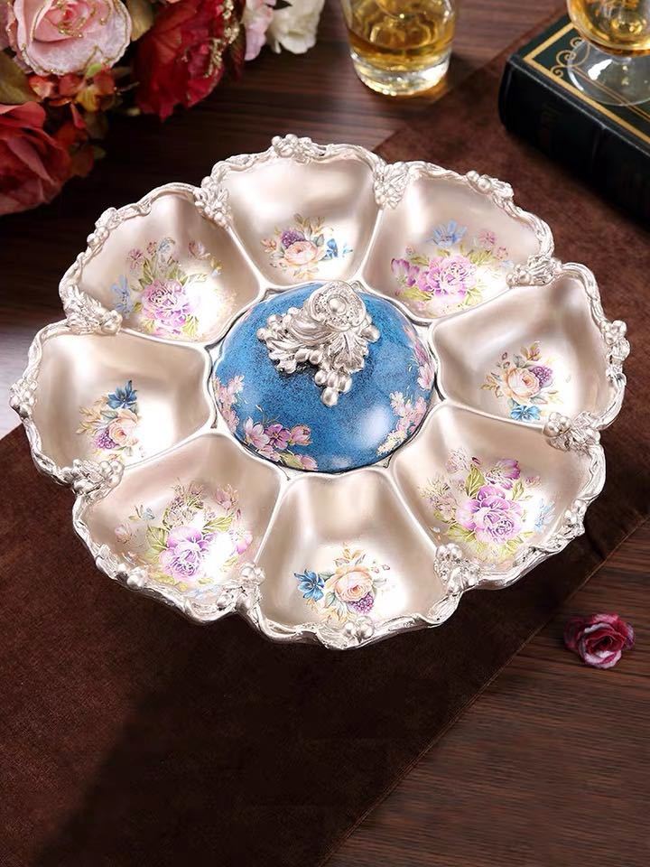 A054397高級果物皿　盛り皿 お菓子皿、フルーツプレート、花柄豪華～果物カゴ お菓子鉢｜リタハウス　店 15,161円