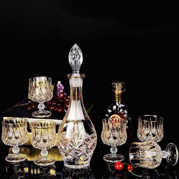 楽天市場】アンティーク ガラス デキャンタ グラス セット 乗馬