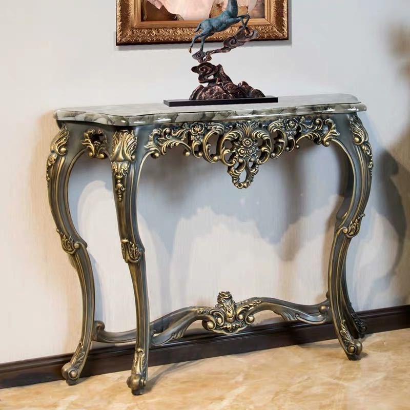 A019898御前上等サイドテーブル コンソール速見表 部屋の入り口速見表 花台 電話を掛ける台 アンティーク調ひな形幅106珊
