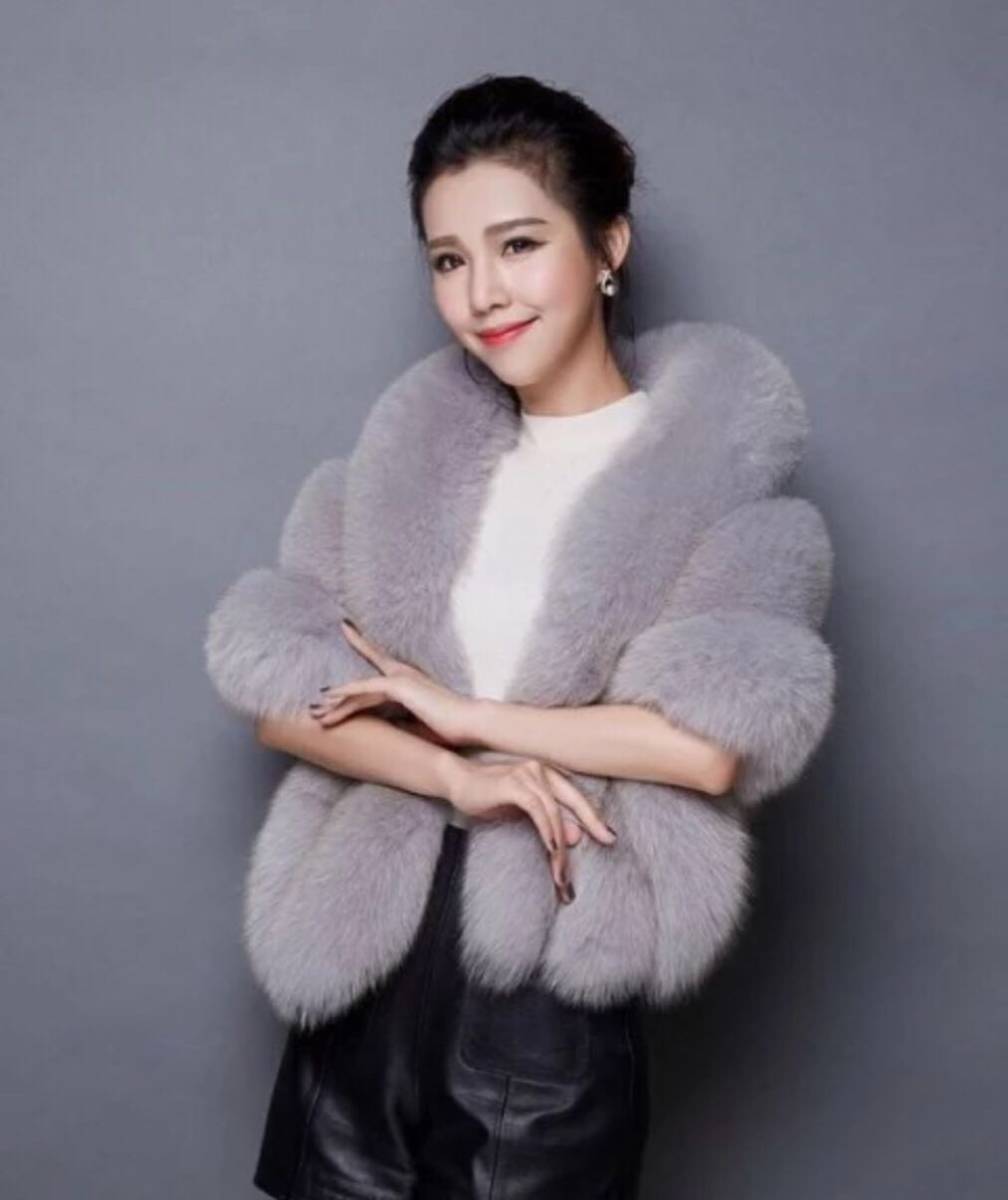 楽天市場】A046541フェイクファー ストール レディース 大判ショール