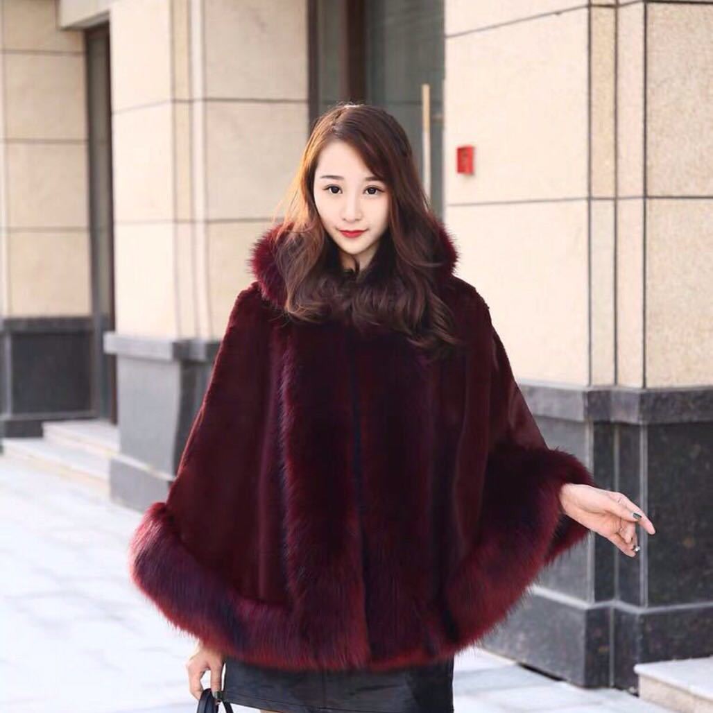 楽天市場】A043937毛皮風ミンクケープ ．ファーショール ファー