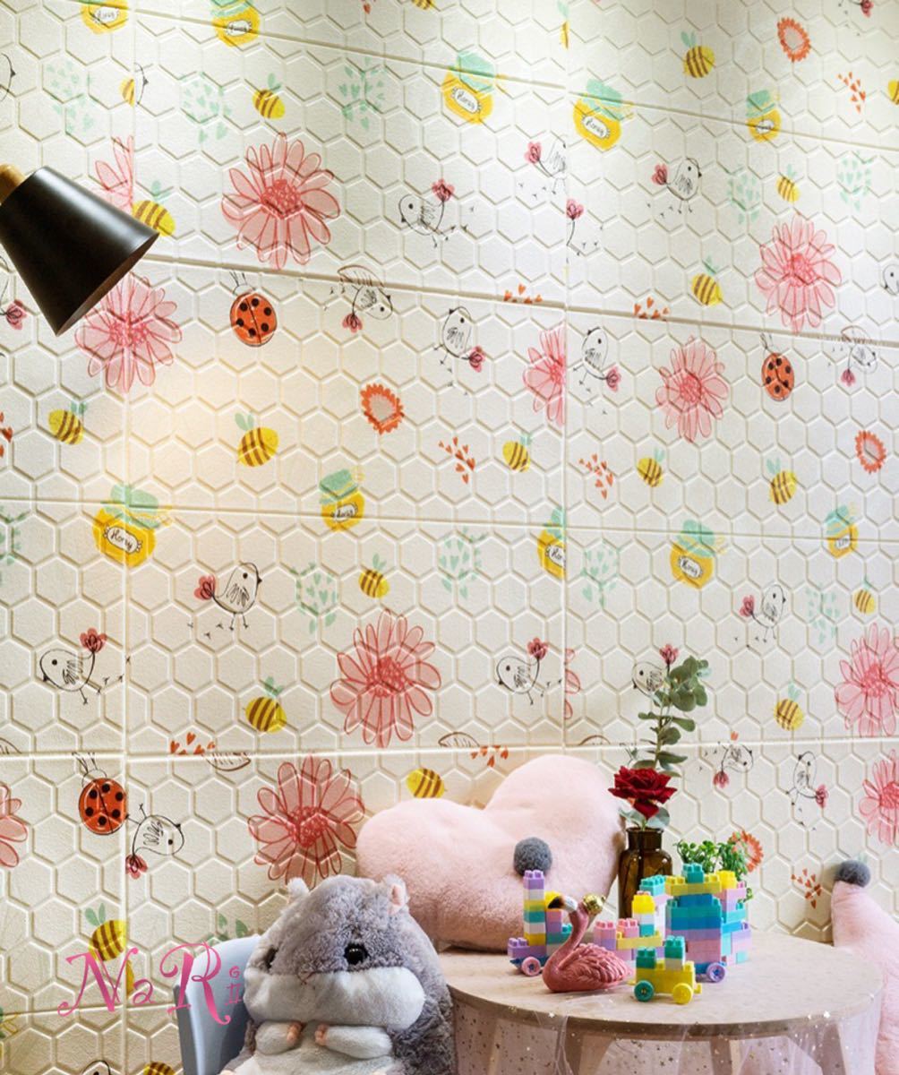 50枚 70cm 70cm 背景壁 3d立体レンガ模様壁紙 防水 汚い防止 カビ防止 安心の定価販売