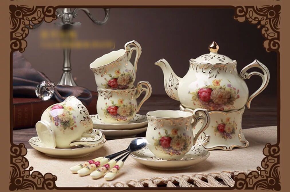 楽天市場】A040585高級西洋ティー・コーヒーカップセット ．カップ4客