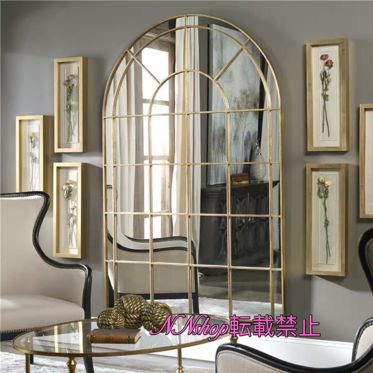 楽天市場】A027419大型壁掛け鏡 壁掛け 壁掛けミラー ウォールミラ