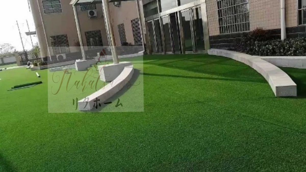 高密度 人工芝生マット ロール人工芝 リアル人工芝 2x25m 人工プラスチック 緑化装飾
