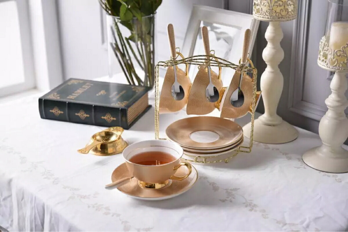 楽天市場】A012392ティー・コーヒーカップセット カップ＆ソーサー6客