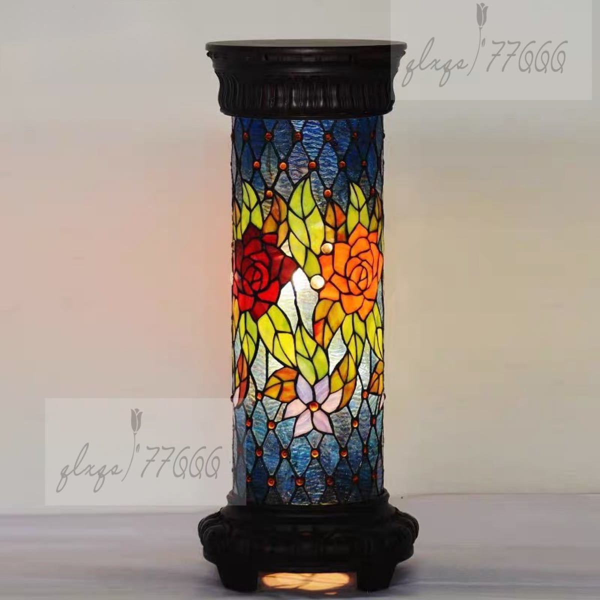 楽天市場】A013488ステンドグラスランプ 卓上スタンド 豪華テーブル