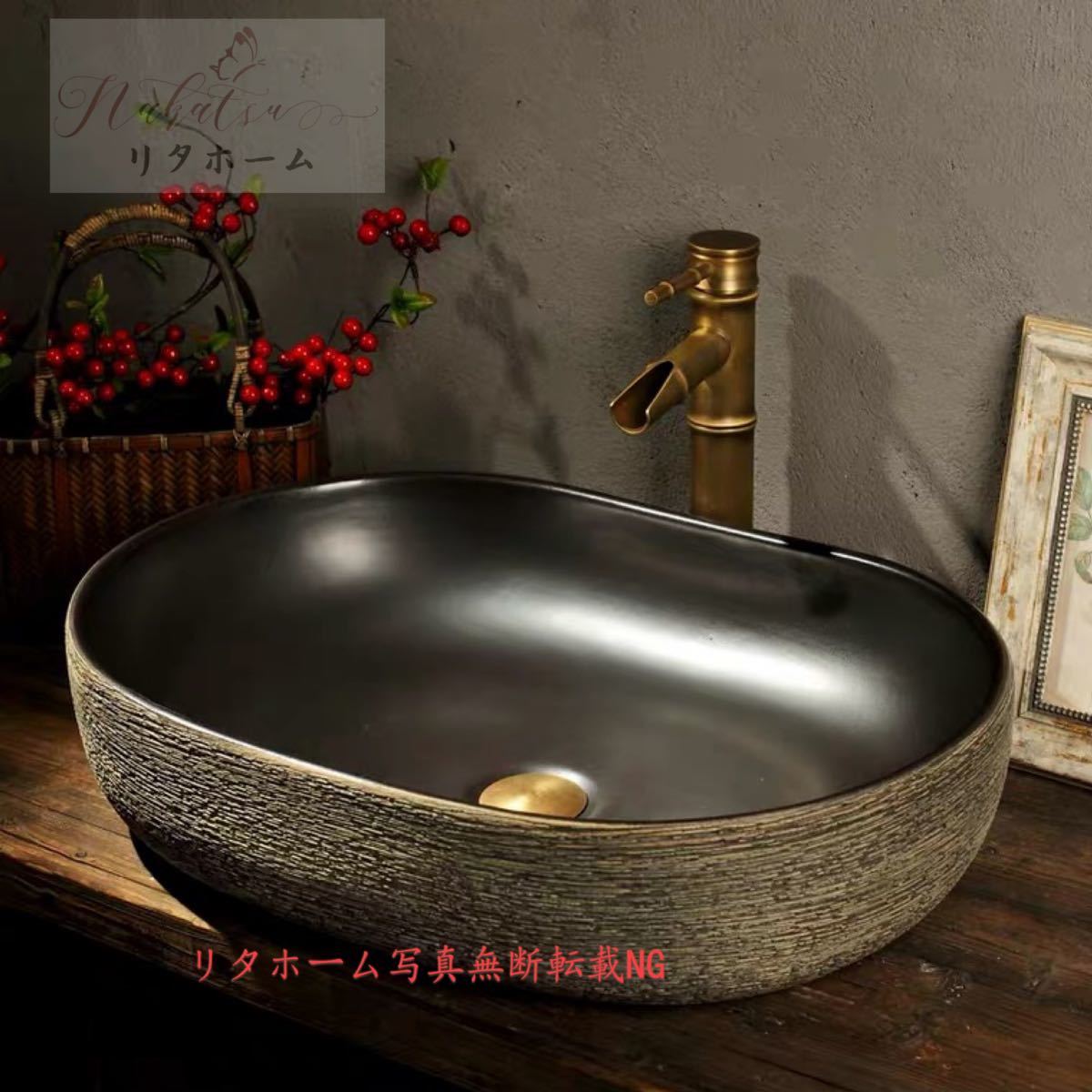 高級蛇口 高級排水金具付き洗面台 手洗いボウル 手洗い台 手洗器 陶器製 楽天市場】A020148高級洗面台 洗面ボウルセット 洗面ボール 陶器 手