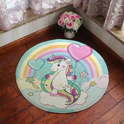 A046699リビングマット 玄関マット カーペット ラグマット 滑り止め 80cm ユニコーン｜リタハウス　店