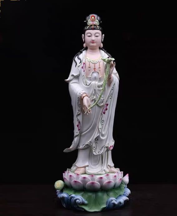 A057499仏像 飾りつけ 飾りつけ 仏像寄せあつめる 仏教芸術 感謝飾りつけ 天道様像仏像 陶瓷器 高さ58