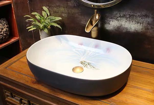 A042825洗面ボウルセット 洗面ボール 陶器 手水鉢 手洗器 手洗い鉢 洗面器 蛇口付き．｜リタハウス　店