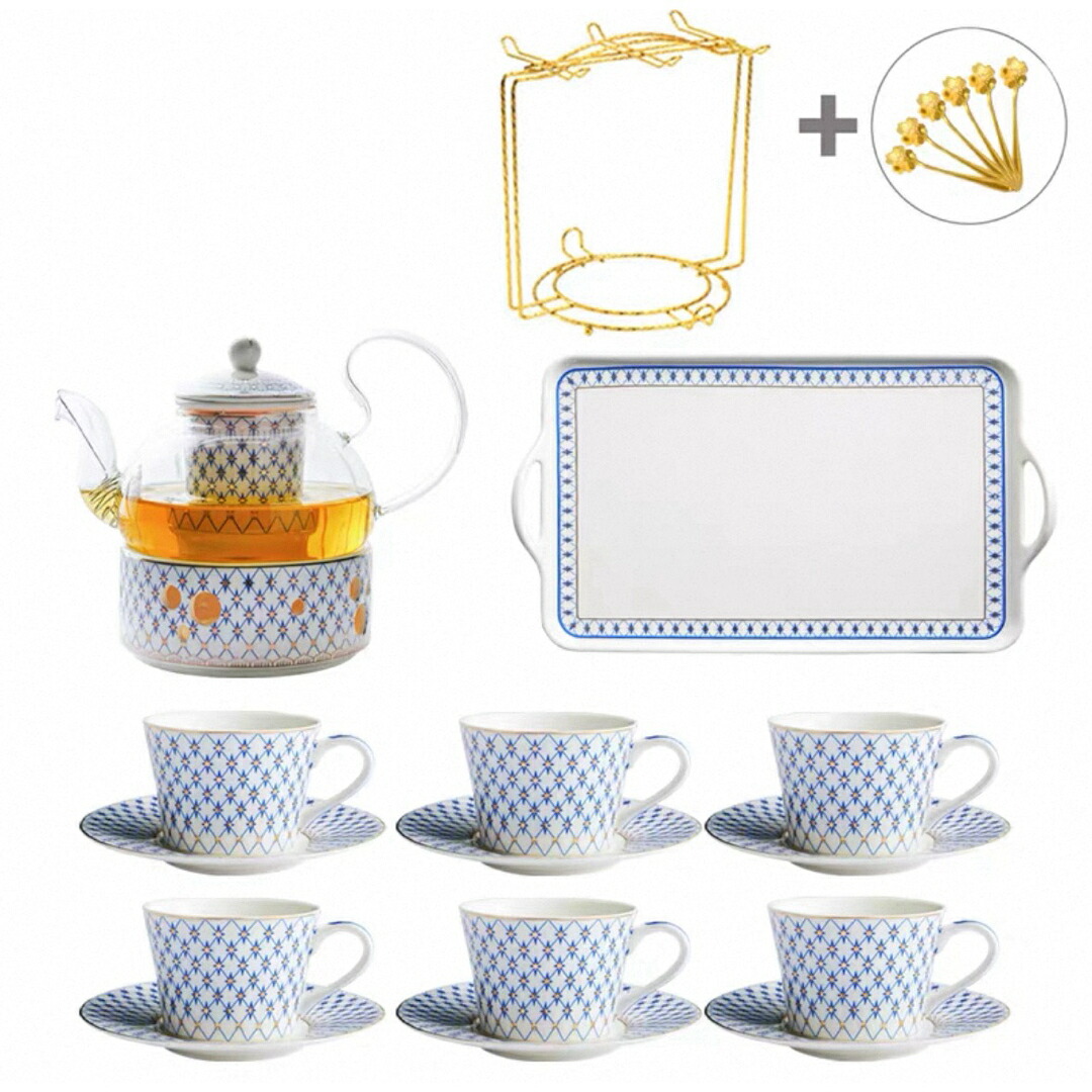 北欧風 コーヒーカップ＆ソーサー6客セット ヨーロッパ風 陶磁器ティーカップ｜リタハウス　店