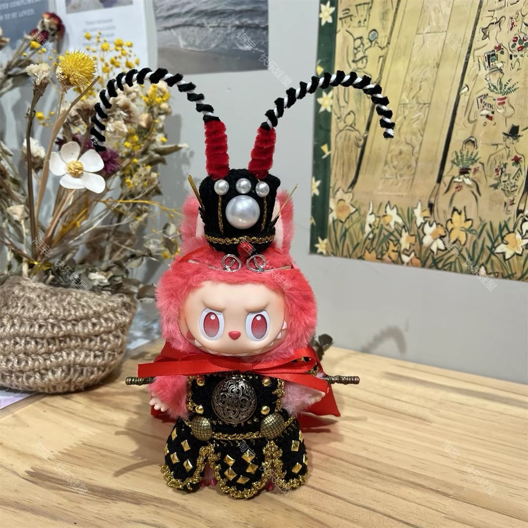 新品2点セット ブラック悟空labubuラブブぬいぐるみ服17cm着せ替え着ぐる｜リタハウス　店