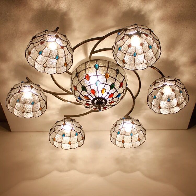 楽天市場】A013475ステンドグラス．ペンダントライト豪華天井照明