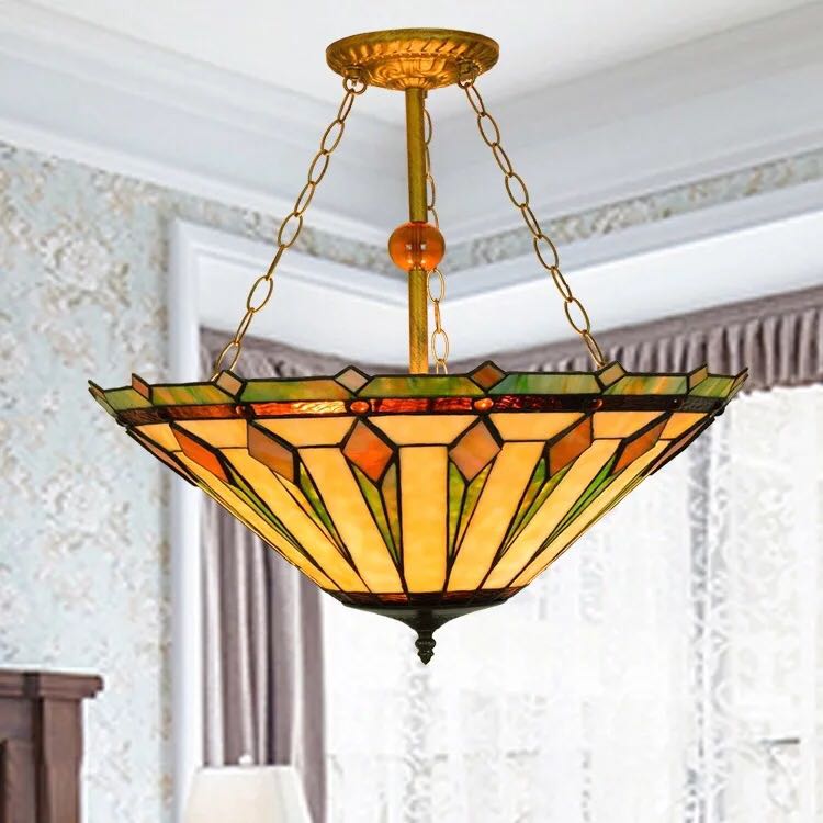 ステンドグラス 照明 家 ライト 楽天市場】A028045ステンドグラス．ペンダントライト豪華天井照明