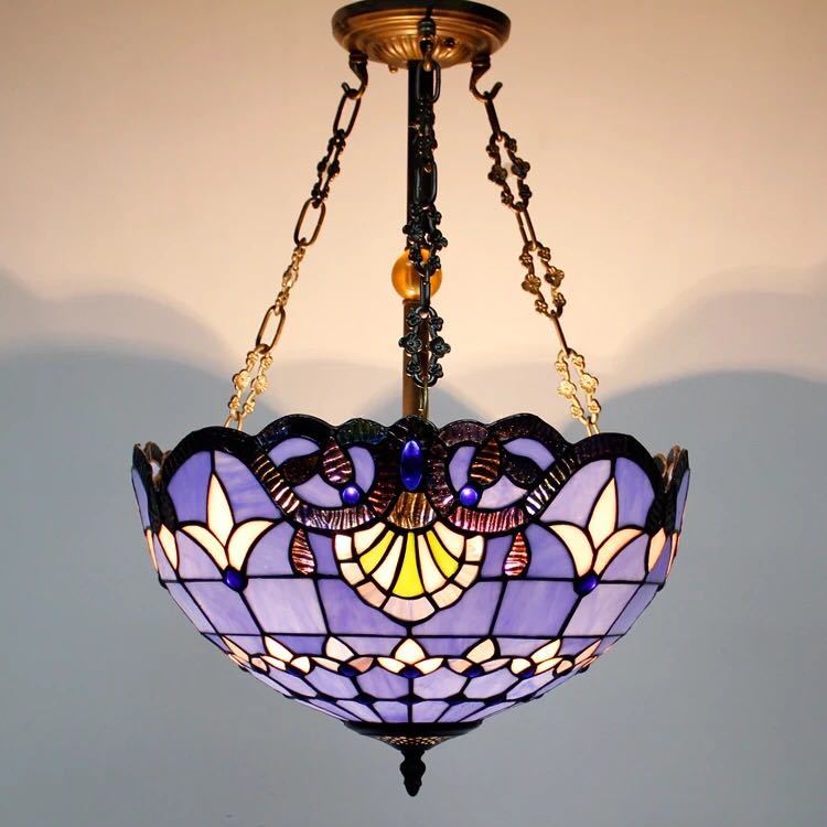 楽天市場】A039698ステンドグラス ペンダントライト 豪華天井照明
