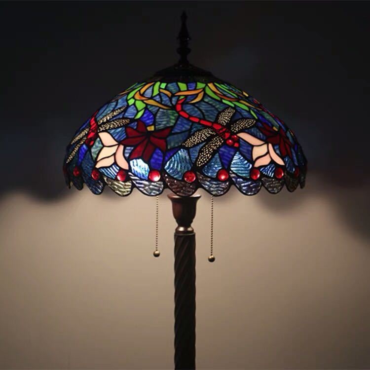 楽天市場】A008989ステンドグラスフロアライト ．間接照明 フロア