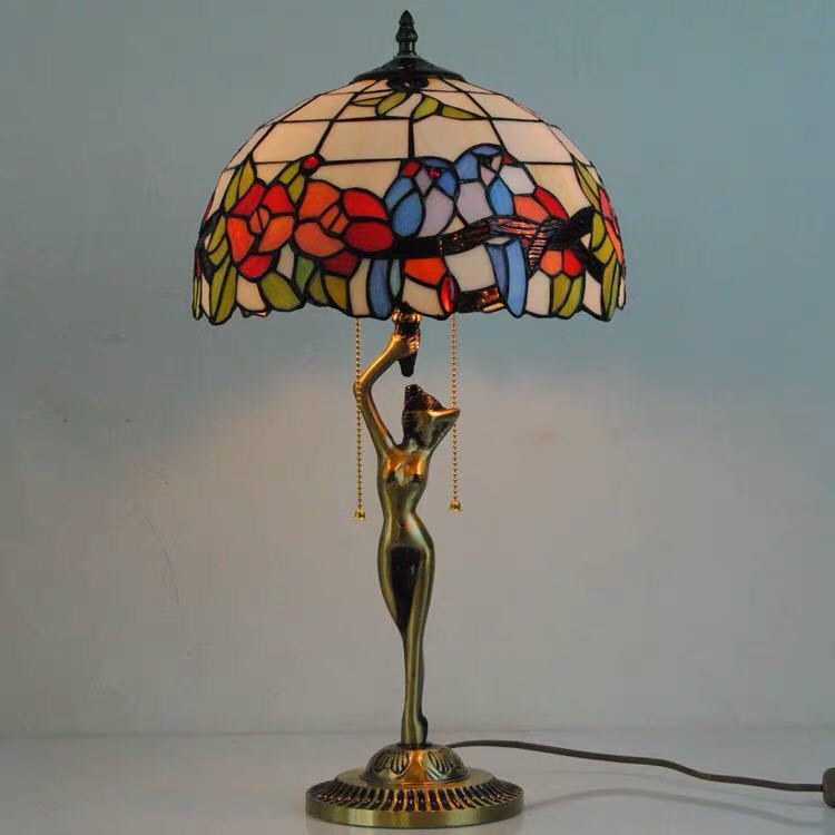 楽天市場】A010457ステンドグラスランプ 卓上スタンド 豪華テーブル