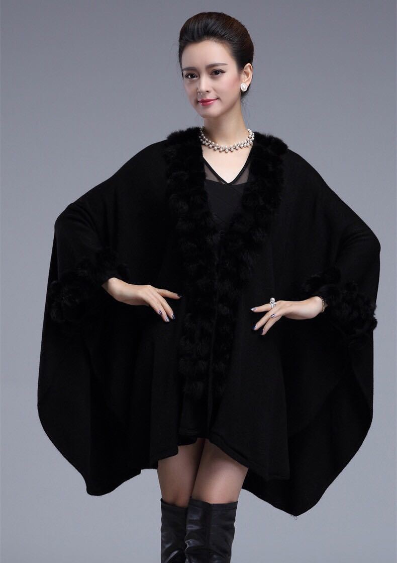 楽天市場】A009086毛皮風ミンクケープ ．ファーショール ファー