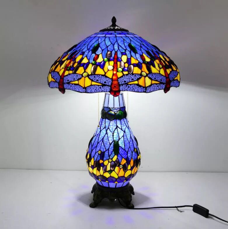 楽天市場】A026456ステンドグラスランプ 卓上スタンド 豪華テーブル