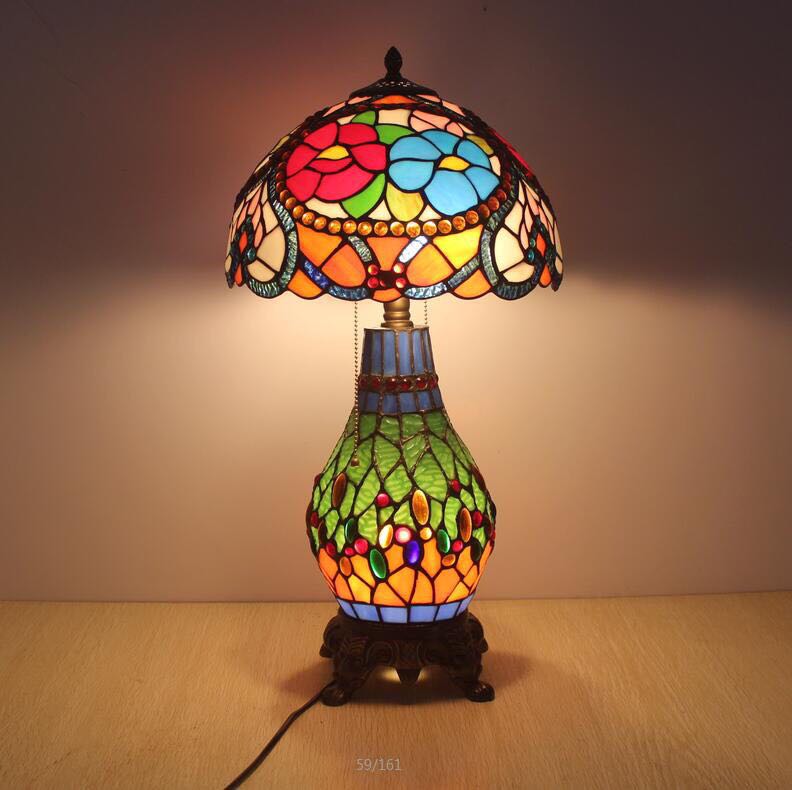 ステンドグラスランプ 卓上スタンド テーブルランプ 楽天市場】A047393ステンドグラスランプ ．卓上スタンド 豪華