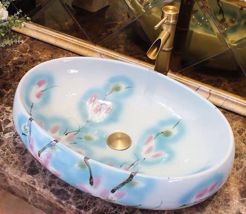 A015772洗面ボウルセット 洗面ボール 陶器 手水鉢 手洗器 手洗い鉢 洗面器.｜リタハウス　店