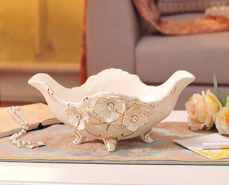 手付き器（果物盛・菓子器） 楽天市場】A014711高級果物皿 盛り皿 お菓子皿、フルーツプレート 豪華