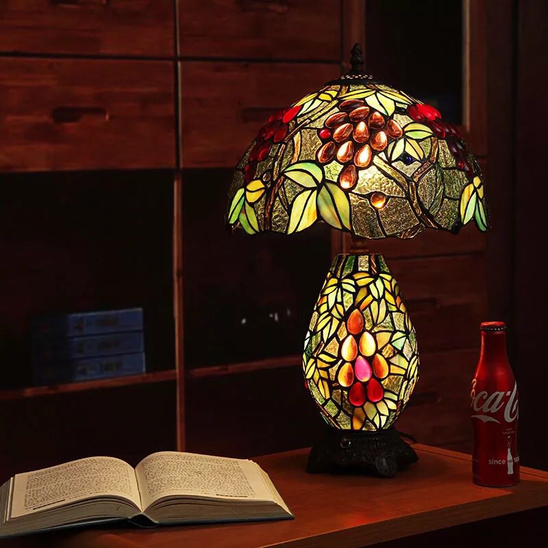 楽天市場】A026456ステンドグラスランプ 卓上スタンド 豪華テーブル
