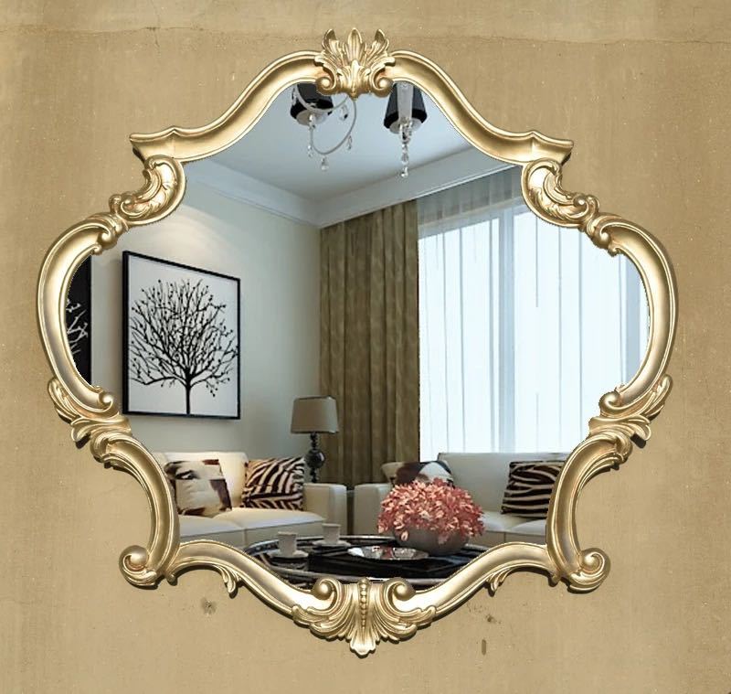 アンティークミラー 楽天市場】a063815大型ミラー吊鏡 壁掛け鏡 壁掛けミラー 豪華ウォール
