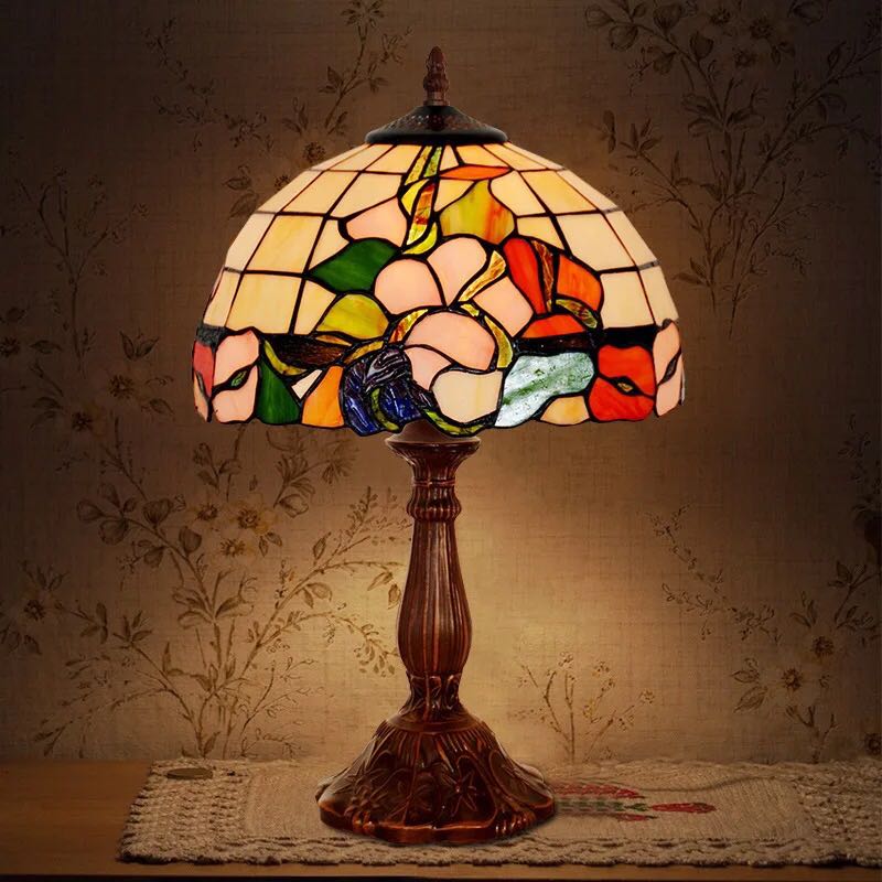 楽天市場】A002998ステンドグラスランプ 卓上スタンド ．豪華テーブル