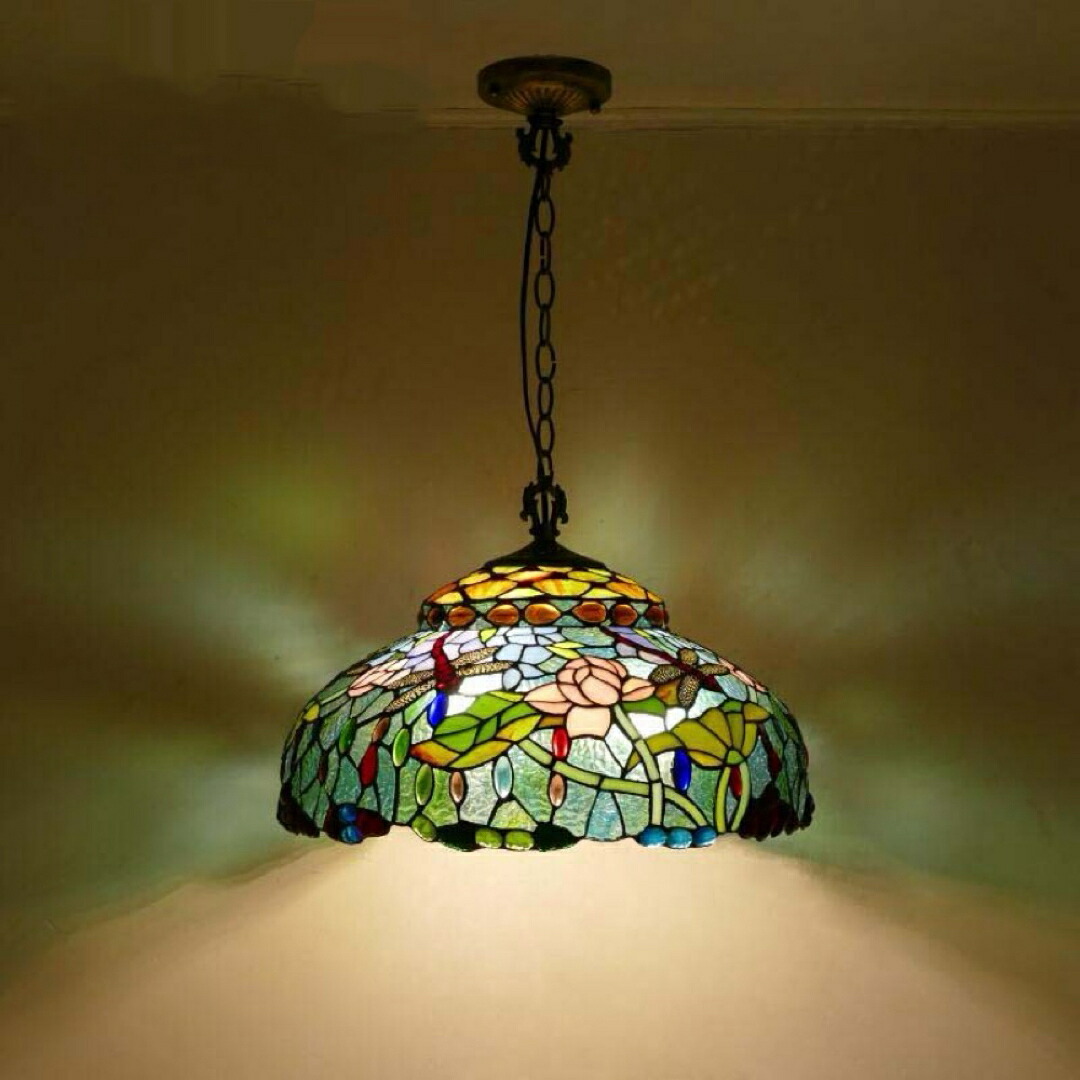 H15K65d ステンドグラス ペンダントライト 楽天市場】A039065ステンドグラス．ペンダントライト豪華天井照明