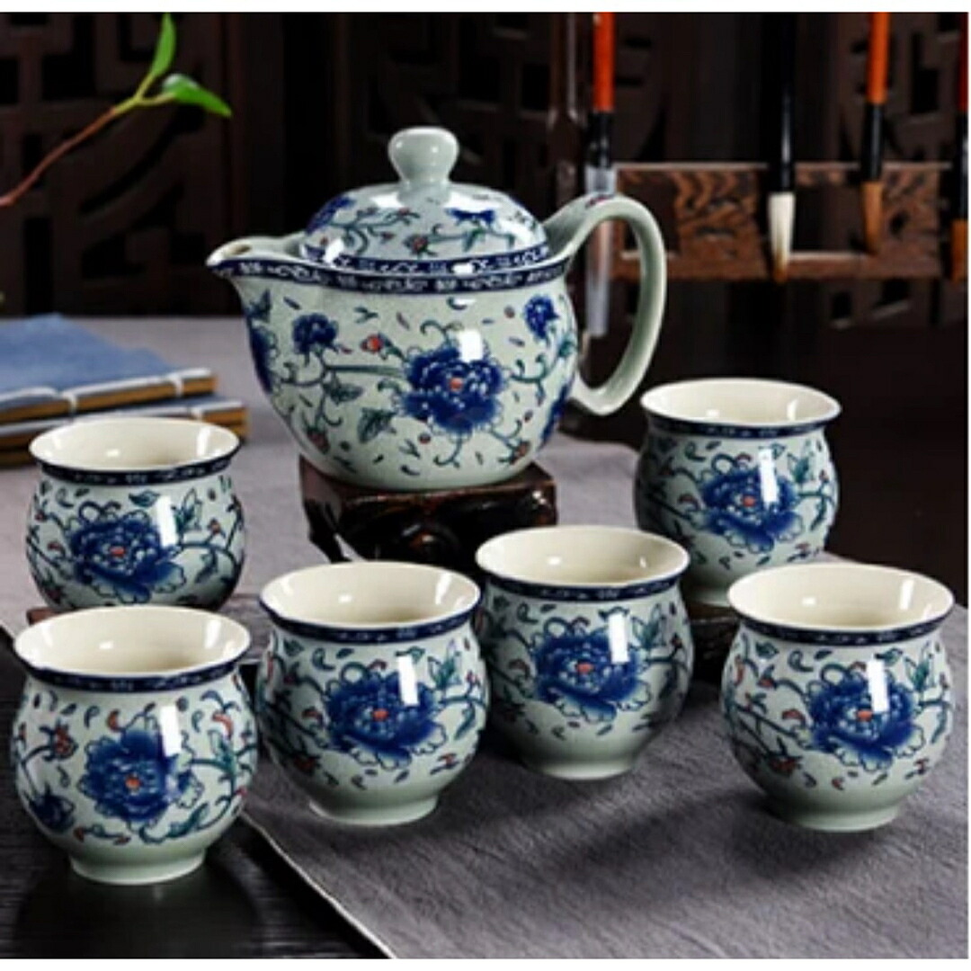 A0326166客茶器揃 湯呑 急須ポット ．茶器セット ティーセット｜リタハウス　店