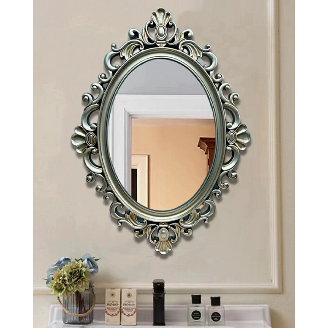 楽天市場】A032759高級感 豪華鏡 アンティーク調 壁掛け鏡 壁掛け