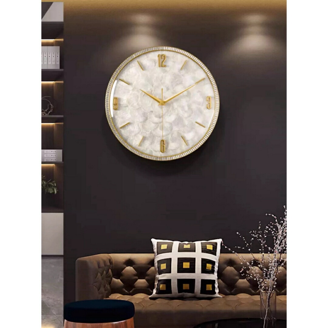 楽天市場】A020948高級壁掛け時計 ラインストーン かけ時計 ガラス