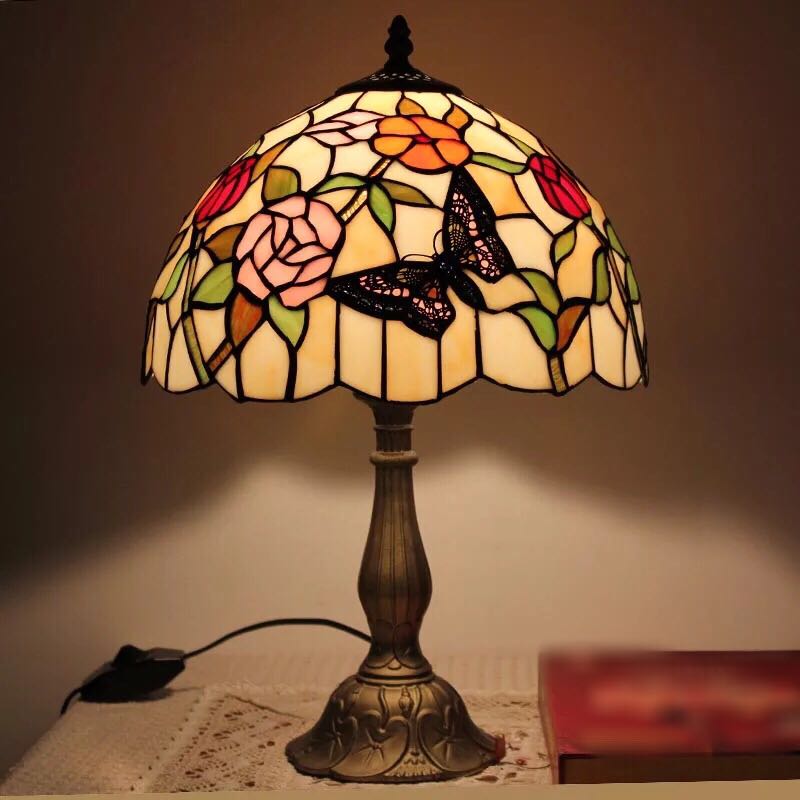 楽天市場】A010457ステンドグラスランプ 卓上スタンド 豪華テーブル