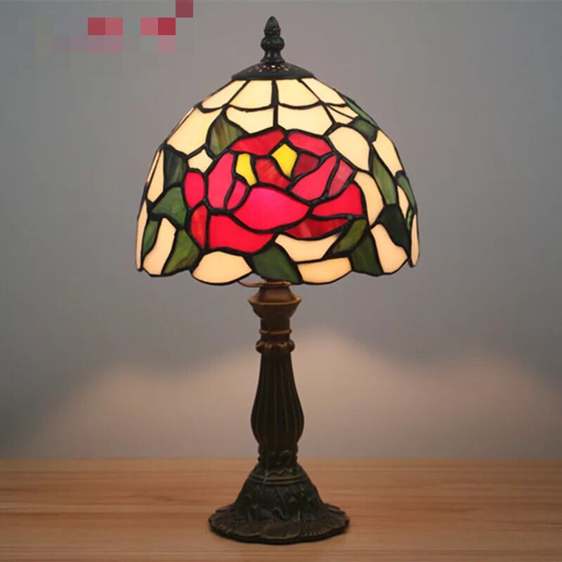 楽天市場】A002998ステンドグラスランプ 卓上スタンド ．豪華テーブル
