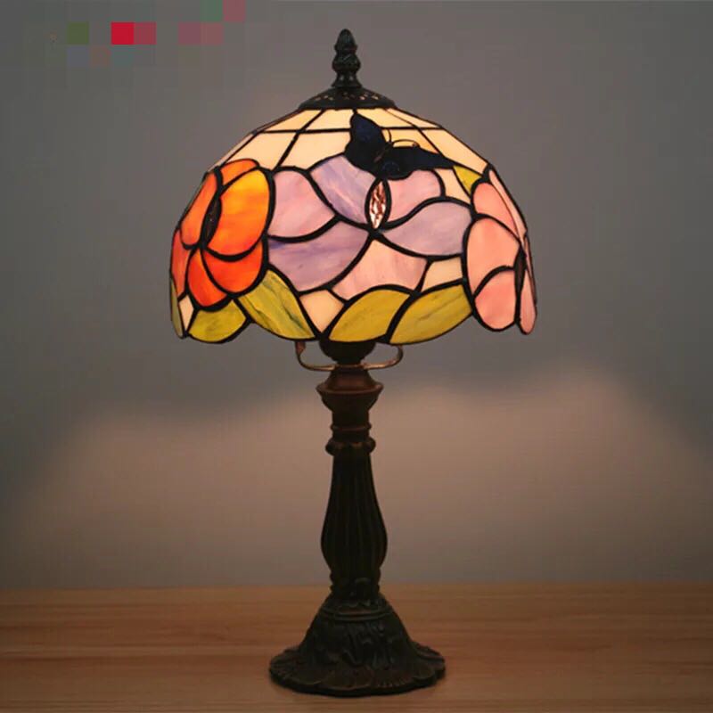 楽天市場】A010457ステンドグラスランプ 卓上スタンド 豪華テーブル