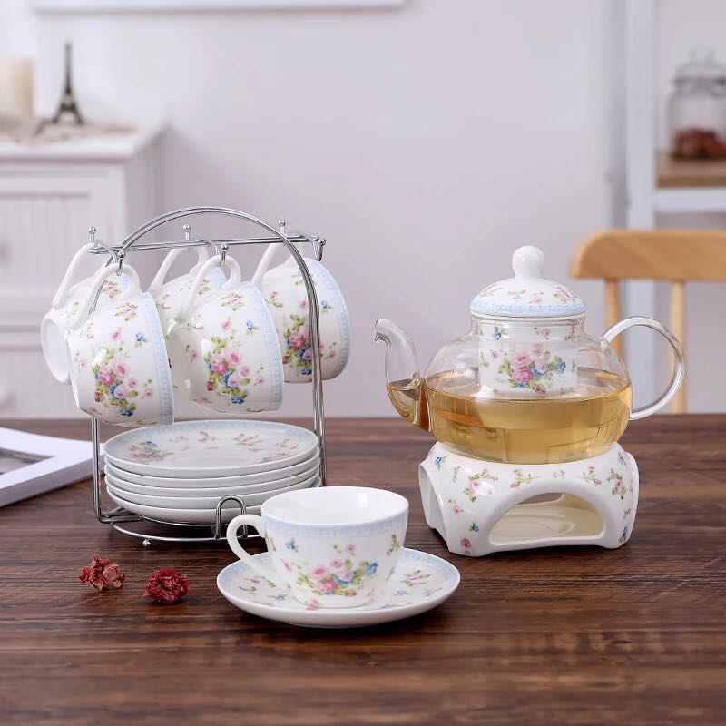 花柄ティーセット 陶磁器製 楽天市場】A025480ティー・コーヒーカップ6客セット 花柄カップ