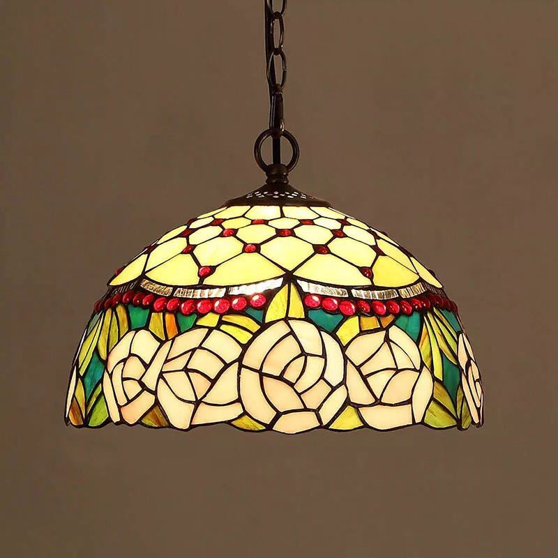 楽天市場】A039698ステンドグラス ペンダントライト 豪華天井照明
