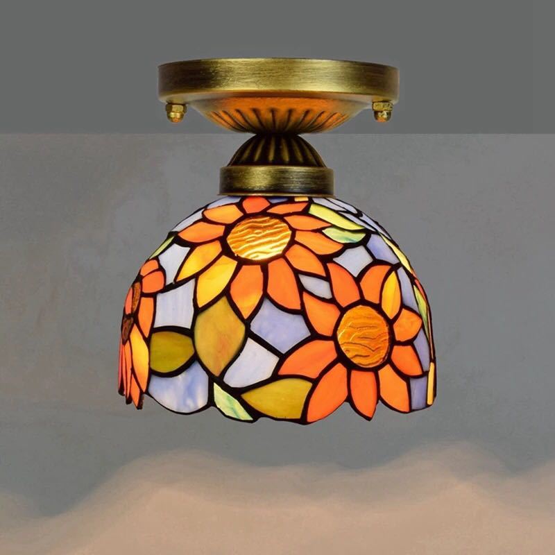 楽天市場】A044779ステンドグラス ペンダントライト豪華天井照明