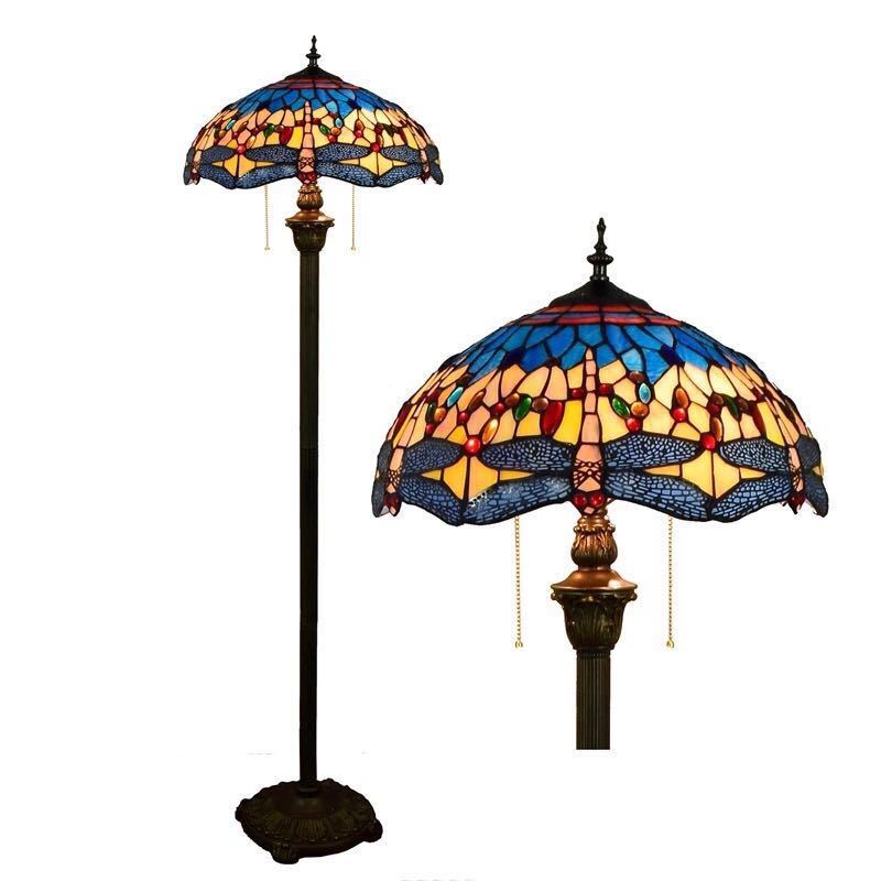 楽天市場】A028031ステンドグラスフロアライト ．間接照明 フロア