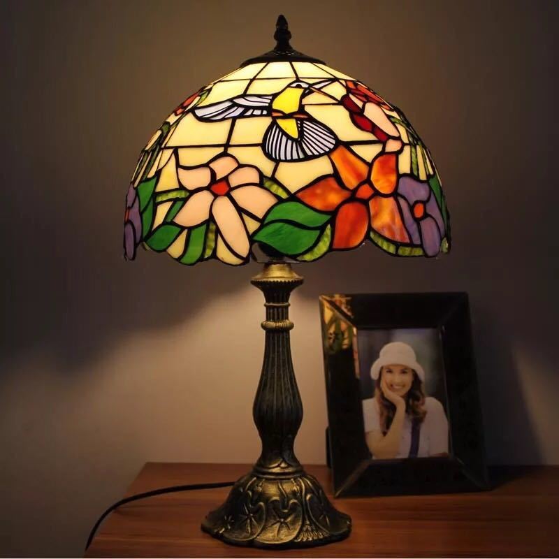 ステンドグラスランプ 卓上スタンド 卓上照明T 高品質 ステンドグラスランプ テーブルランプ 卓上スタンド 卓上照明