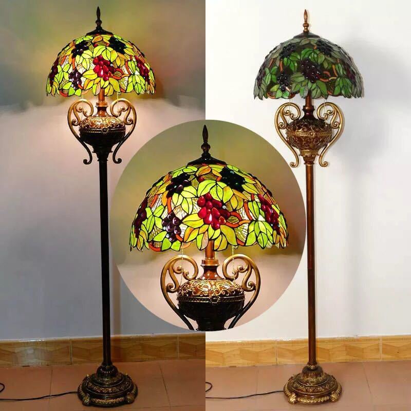 楽天市場】A026531ステンドグラスフロアライト ．間接照明