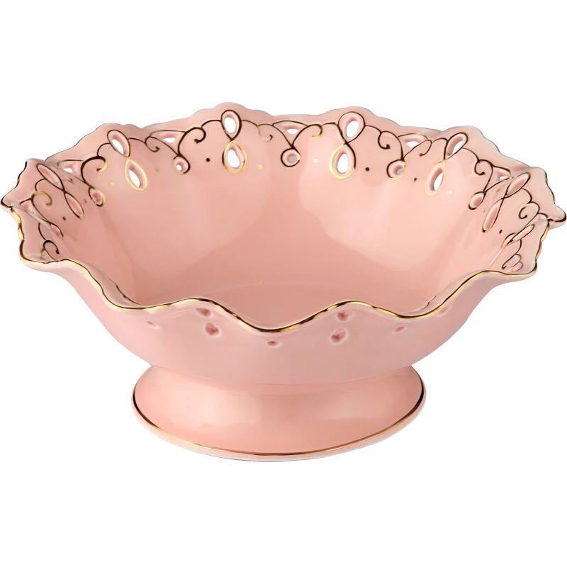 A054594高級果物皿　盛り皿 お菓子皿、フルーツプレート、花柄豪華～果物カゴ お菓子鉢｜リタハウス　店