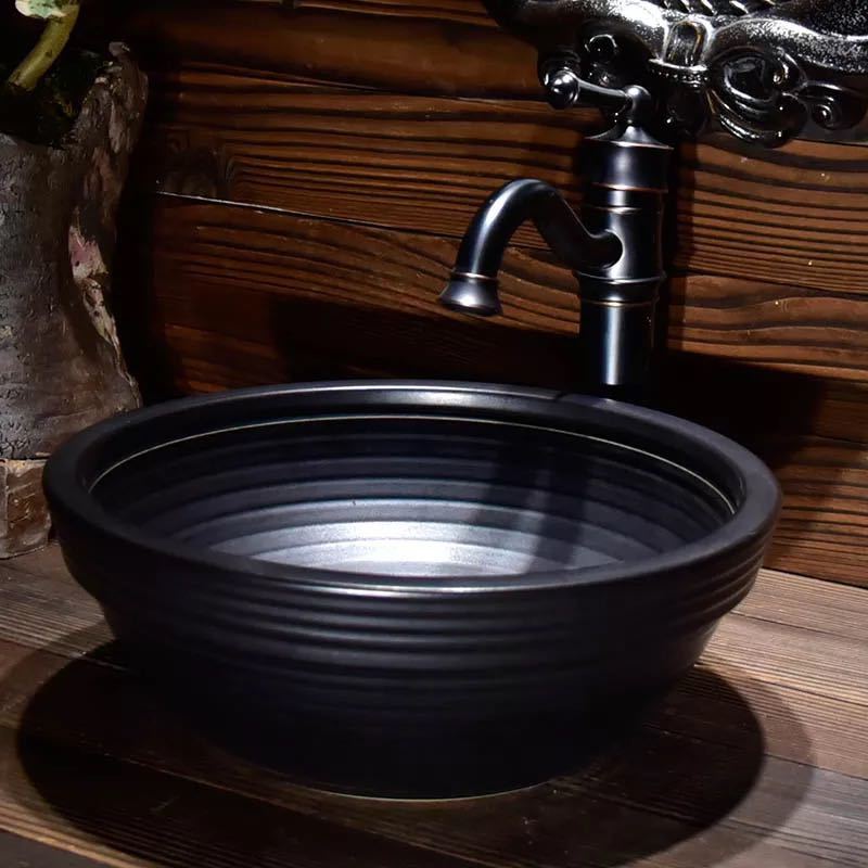 A012197洗面ボウルセット 洗面ボール 陶器 手水鉢 手洗器 手洗い鉢 洗面器．｜リタハウス　店