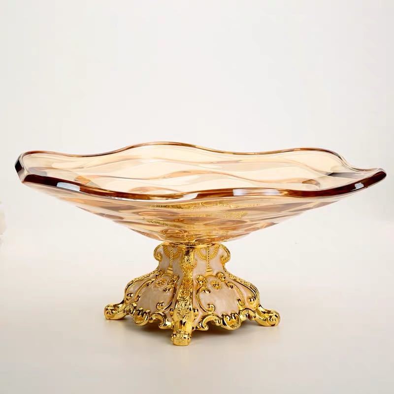 A015866御前上等果物皿 真っ盛り皿 御菓子皿、フルーツ一皿、花柄晴れ晴れしい～果物カゴ 御菓子鉢