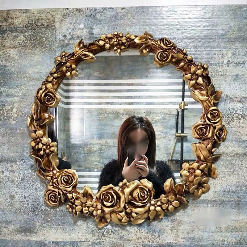 楽天市場】A003250豪華鏡 壁掛け鏡 アンティーク調 壁掛け 壁掛け