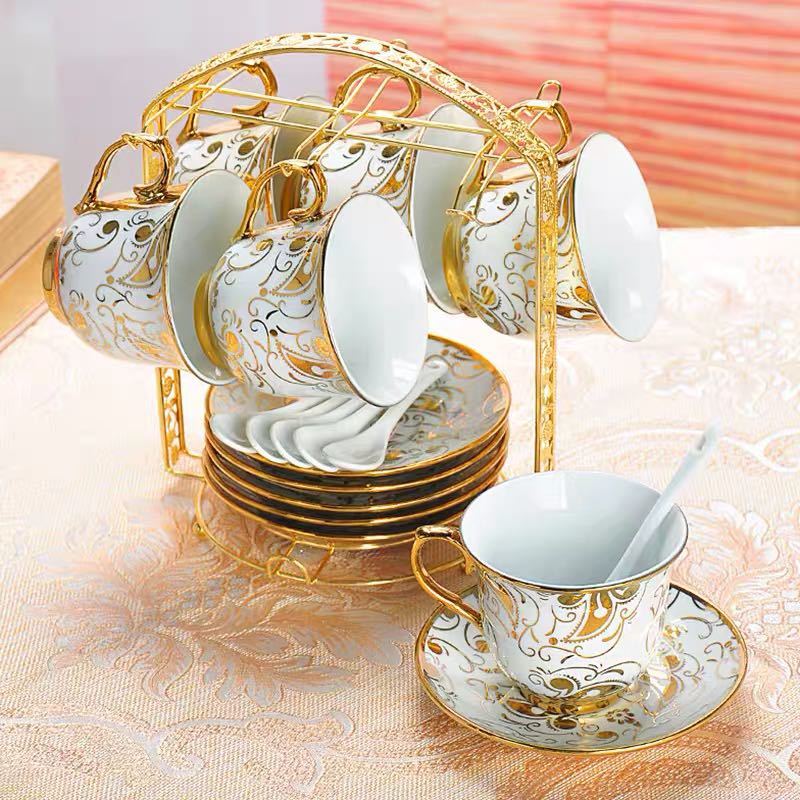 楽天市場】A001923ティー・コーヒーカップセット カップ＆ソーサー6客