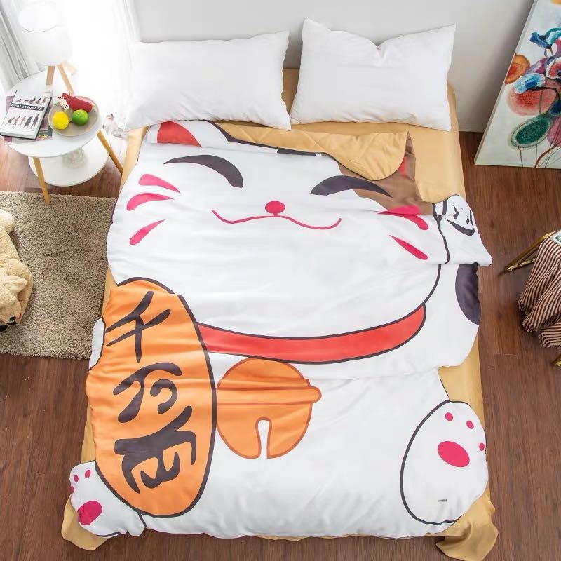 A028069可愛い 毛布 ブランケット ひざ掛け 夏かけ布団120x170 猫｜リタハウス　店